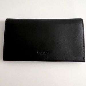 Coach black leather wallet
